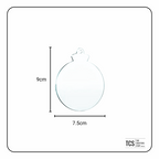 Clear Acrylic Christmas Bauble Blanks