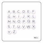 Alphabet Letter Focal Beads