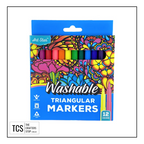 Washable Triangular Markers (12 Pack)