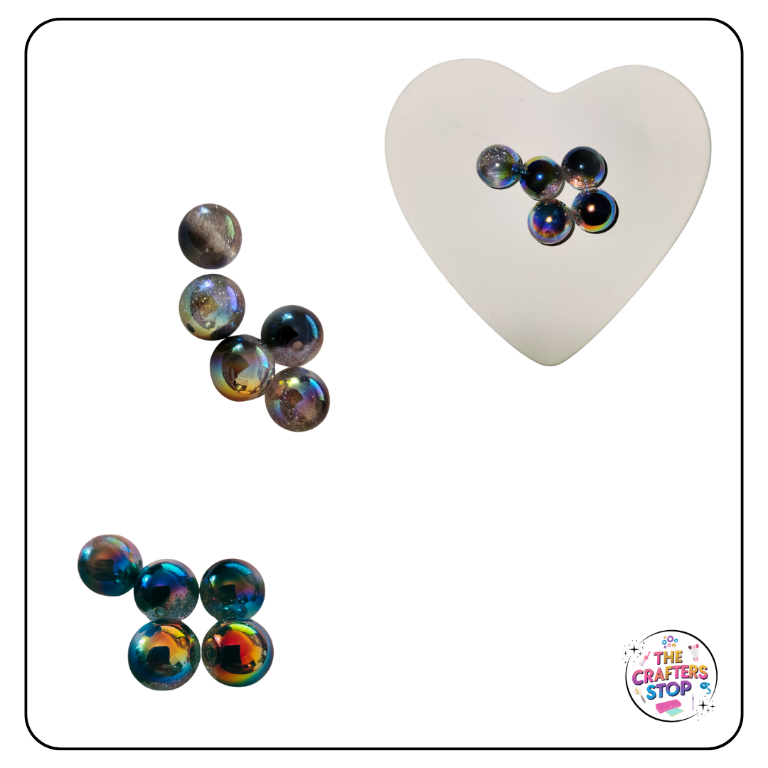 Large Acrylic Iridescent Beads - Perfect for DIY Pens