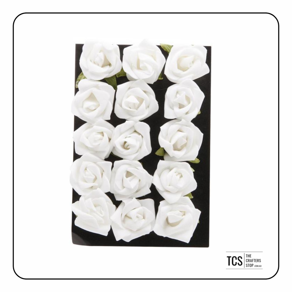 Blossoms Rose Flower Heads - 25mm