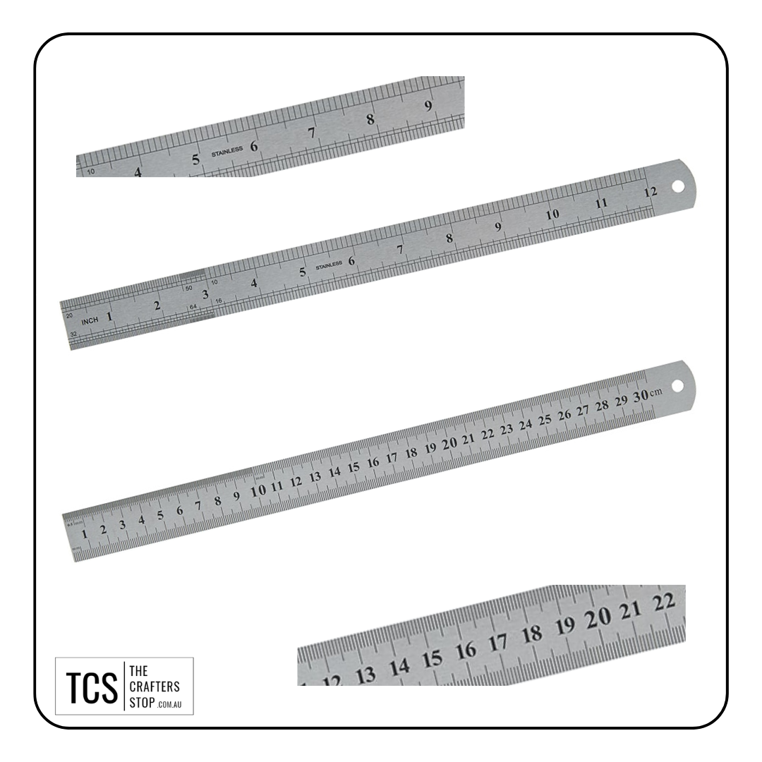 Aluminium Metal Ruler (12"/30cm)