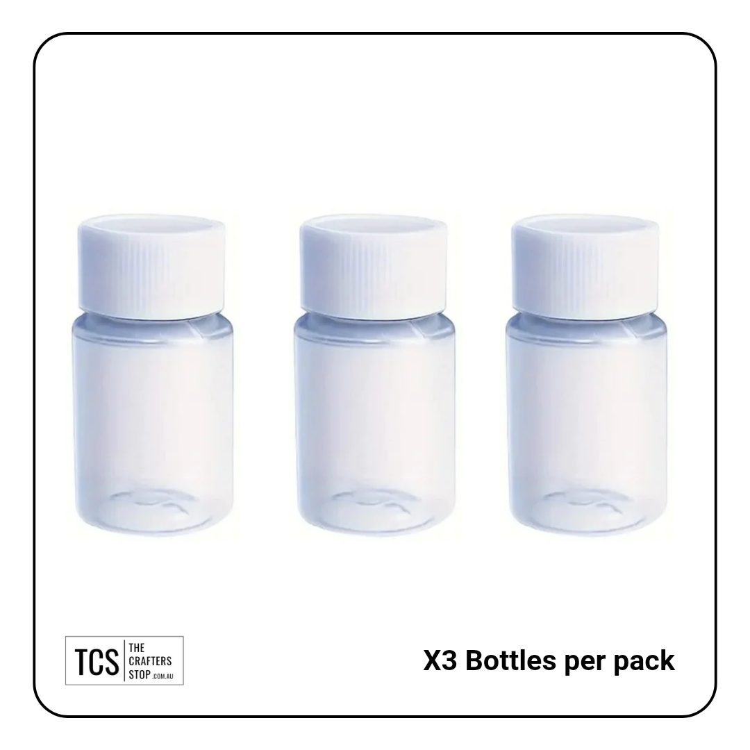 Plastic Craft Containers 20ml (X3 Pack)