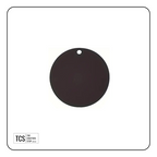 Black Round/Circle Acrylic Blanks (Great for Keyrings)