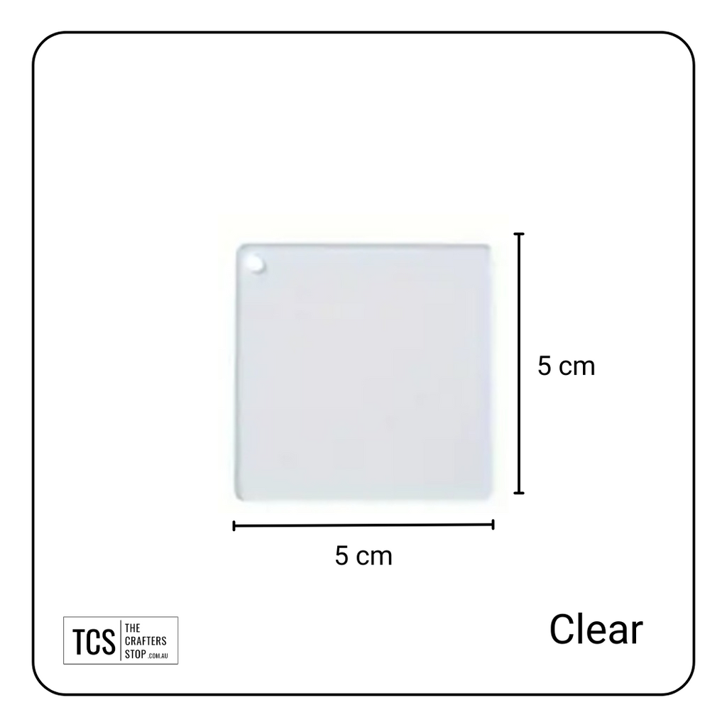 Square & Rectangle Acrylic Blanks (Great for Keyrings)