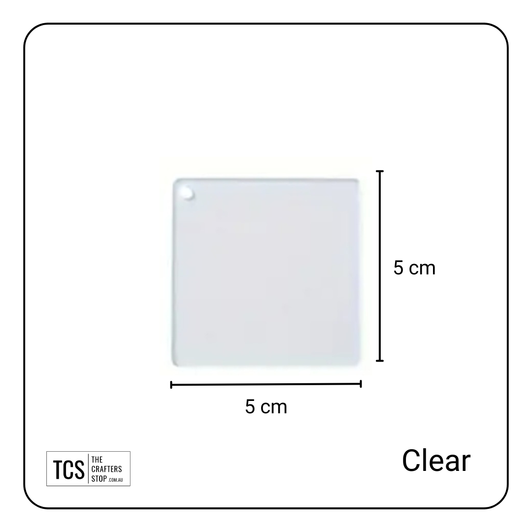 Square & Rectangle Acrylic Blanks (Great for Keyrings)