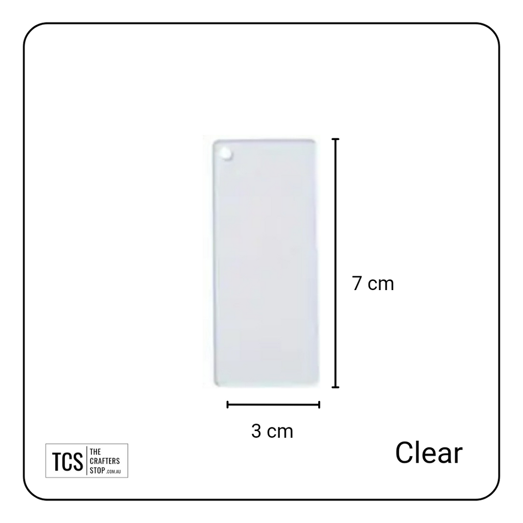 Square & Rectangle Acrylic Blanks (Great for Keyrings)