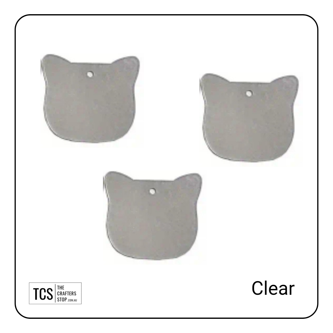 Clear Acrylic Cat Head Blank