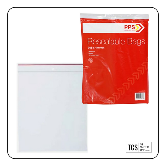 Resealable Bags 30.5 x 44 cm (X25 Pk)