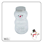Decorative Christmas Snowman Plastic Bottle