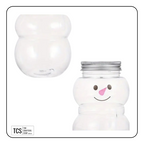 Decorative Christmas Snowman Plastic Bottle