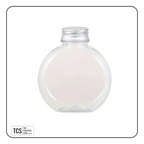 Decorative Flat Round Plastic Bottle