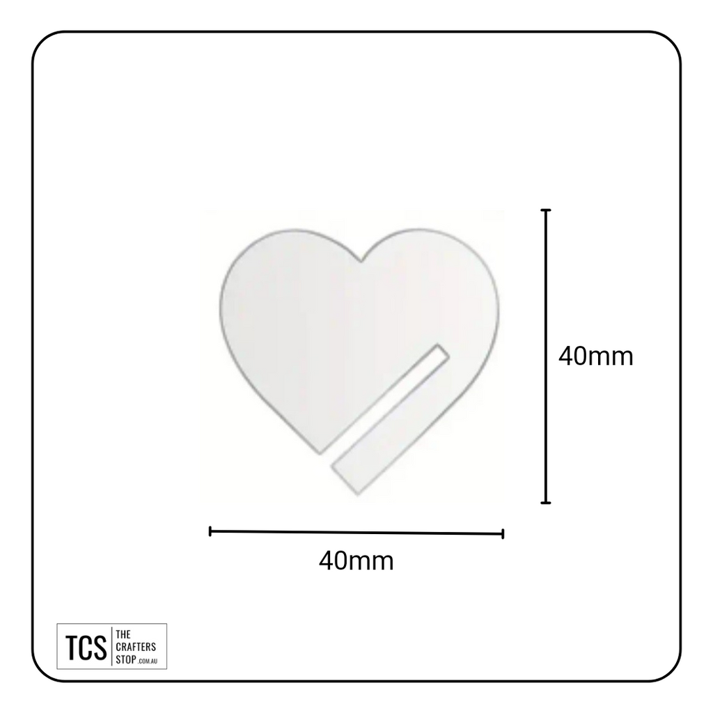 Heart Shaped Acrylic Drink Tags