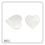 Heart Shaped Acrylic Drink Tags