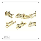 Gold "Merry Christmas" Embellishments