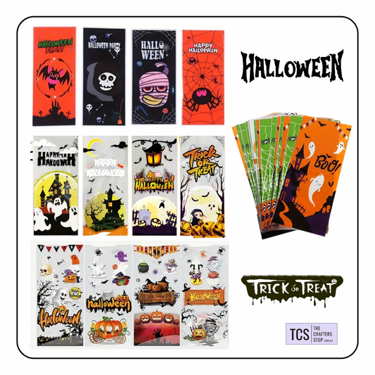 Tall Halloween Trick or Treat Bags (X50)