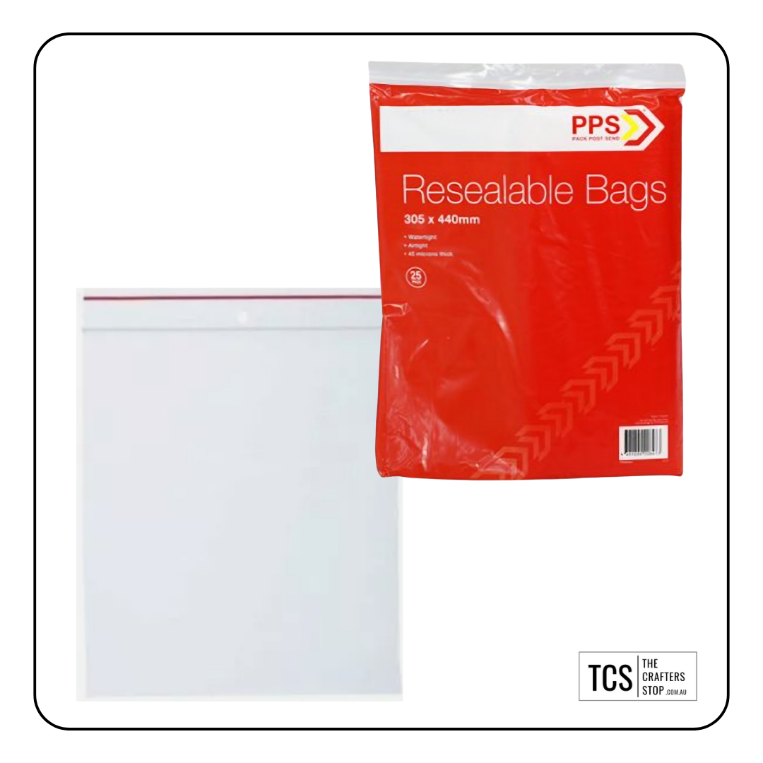 Resealable Zip Lock Bags (Many Sizes)