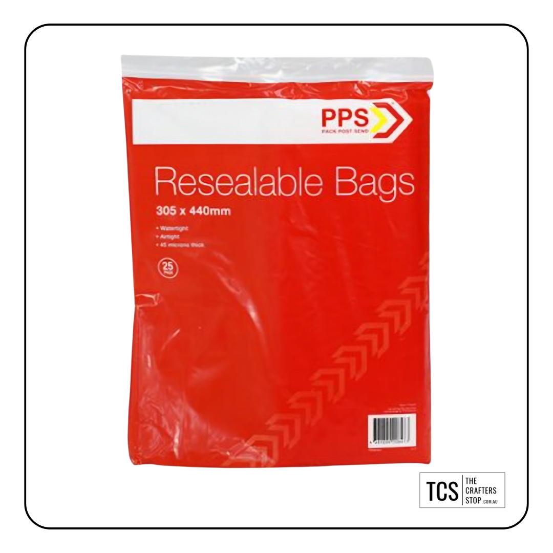 Resealable Zip Lock Bags (Many Sizes)