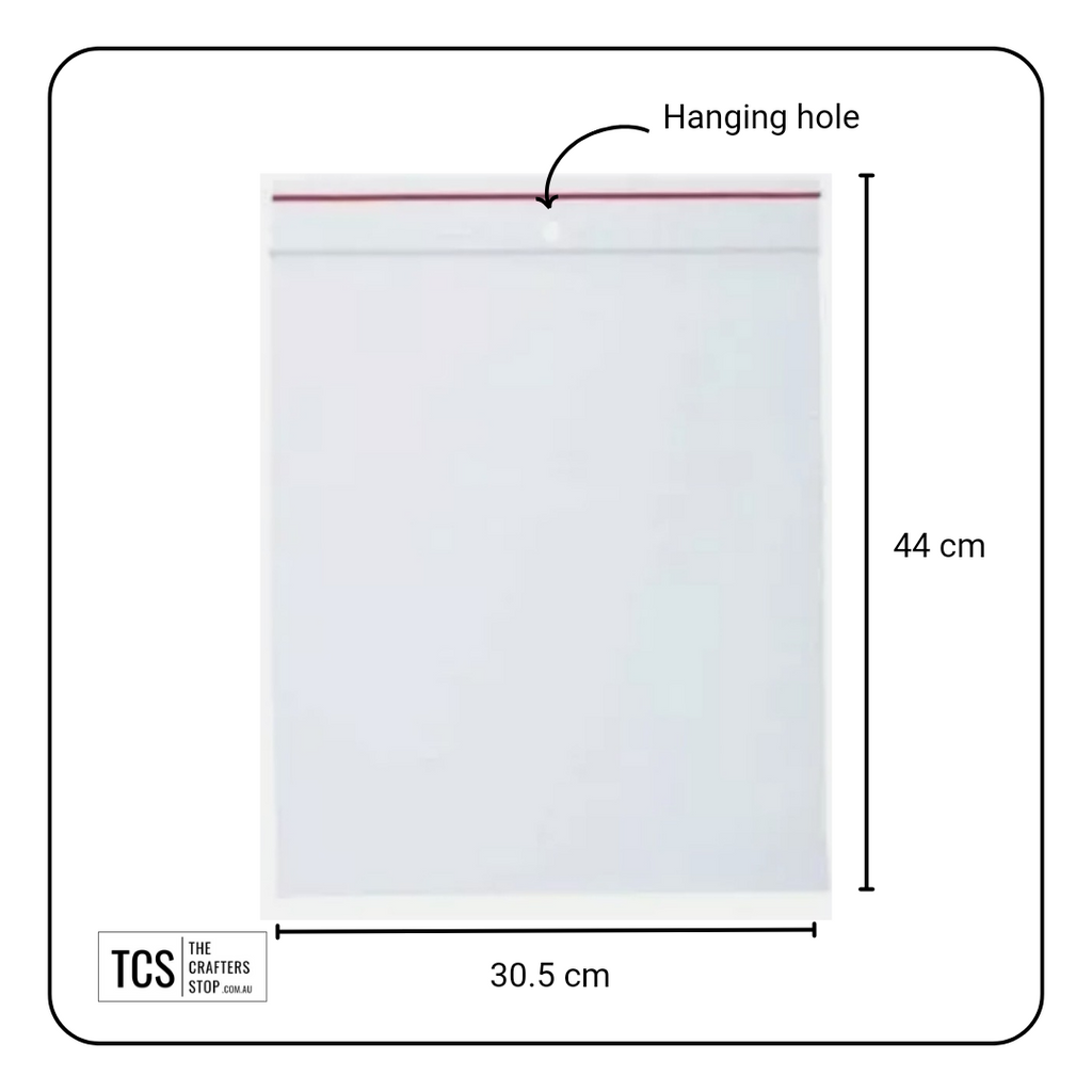 Resealable Zip Lock Bags (Many Sizes)