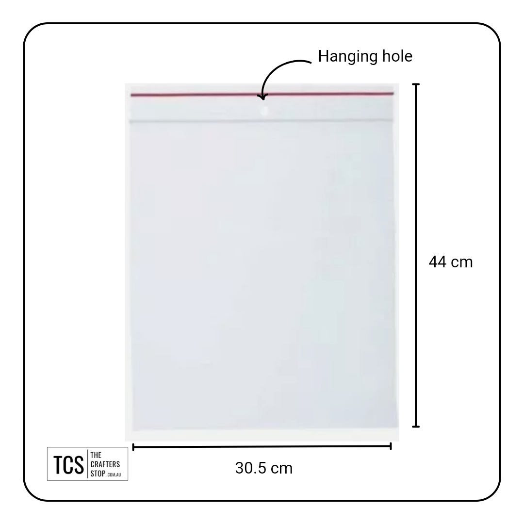 Resealable Zip Lock Bags (Many Sizes)