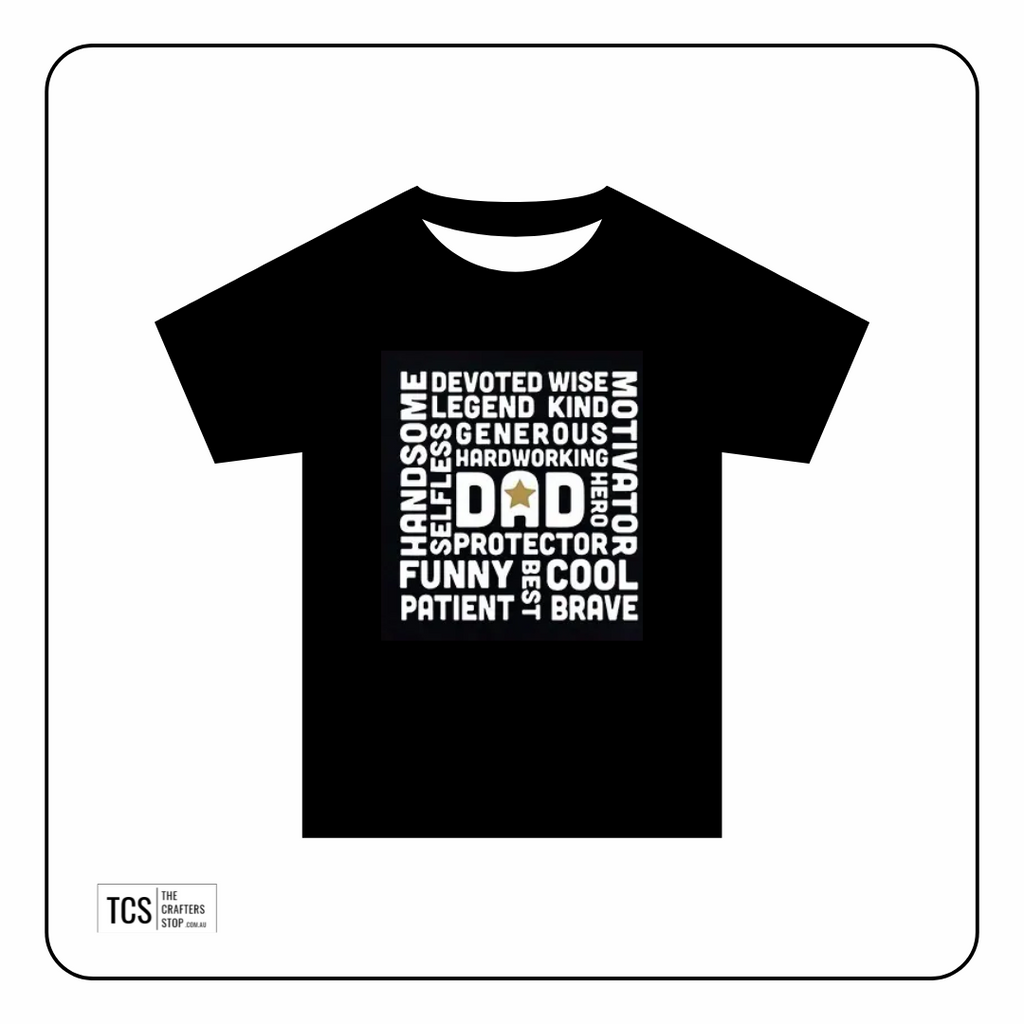 Fathers Day "DAD" Multi Words DTF Iron On Transfers