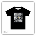 Fathers Day "DAD" Multi Words DTF Iron On Transfers