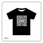 Fathers Day "DAD" Multi Words DTF Iron On Transfers