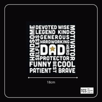 Fathers Day "DAD" Multi Words DTF Iron On Transfers