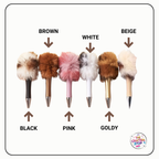 Fluffy Faux Fur DIY Beadeable Pens