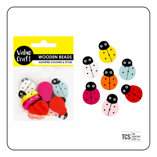 Wooden Ladybird Beads