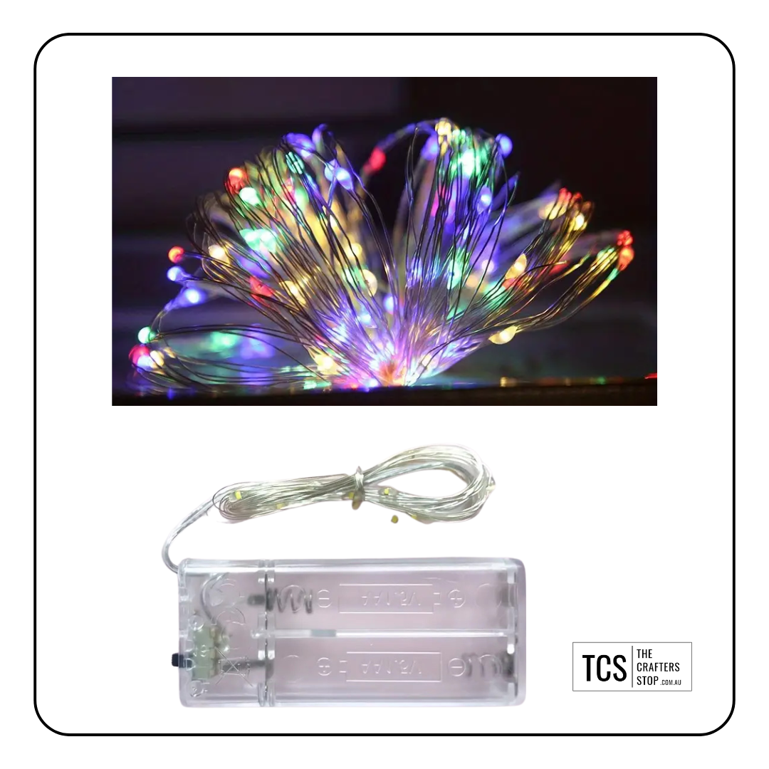 Wireless Led Copper 1m Copper Wire LED Lights (2 Colours) – The Crafters Stop