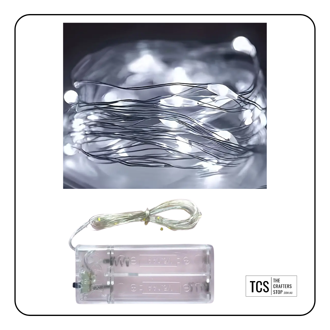 Wireless Led Copper 1m Copper Wire LED Lights (2 Colours) – The Crafters Stop