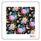 Black Floral HTV