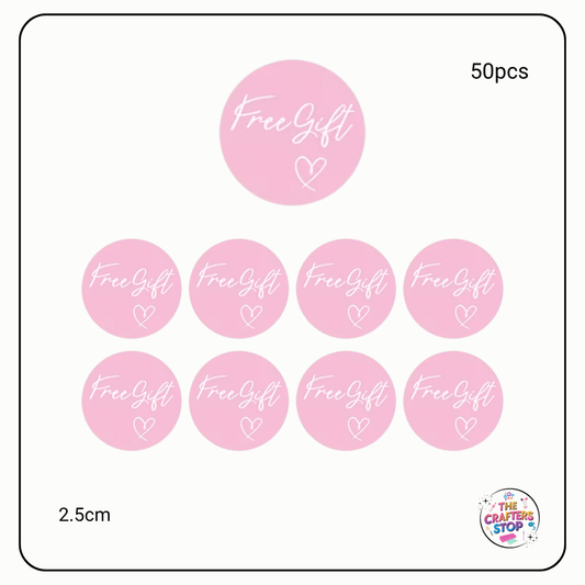 "Free Gift" Sealing or Business Stickers (2.5cm)