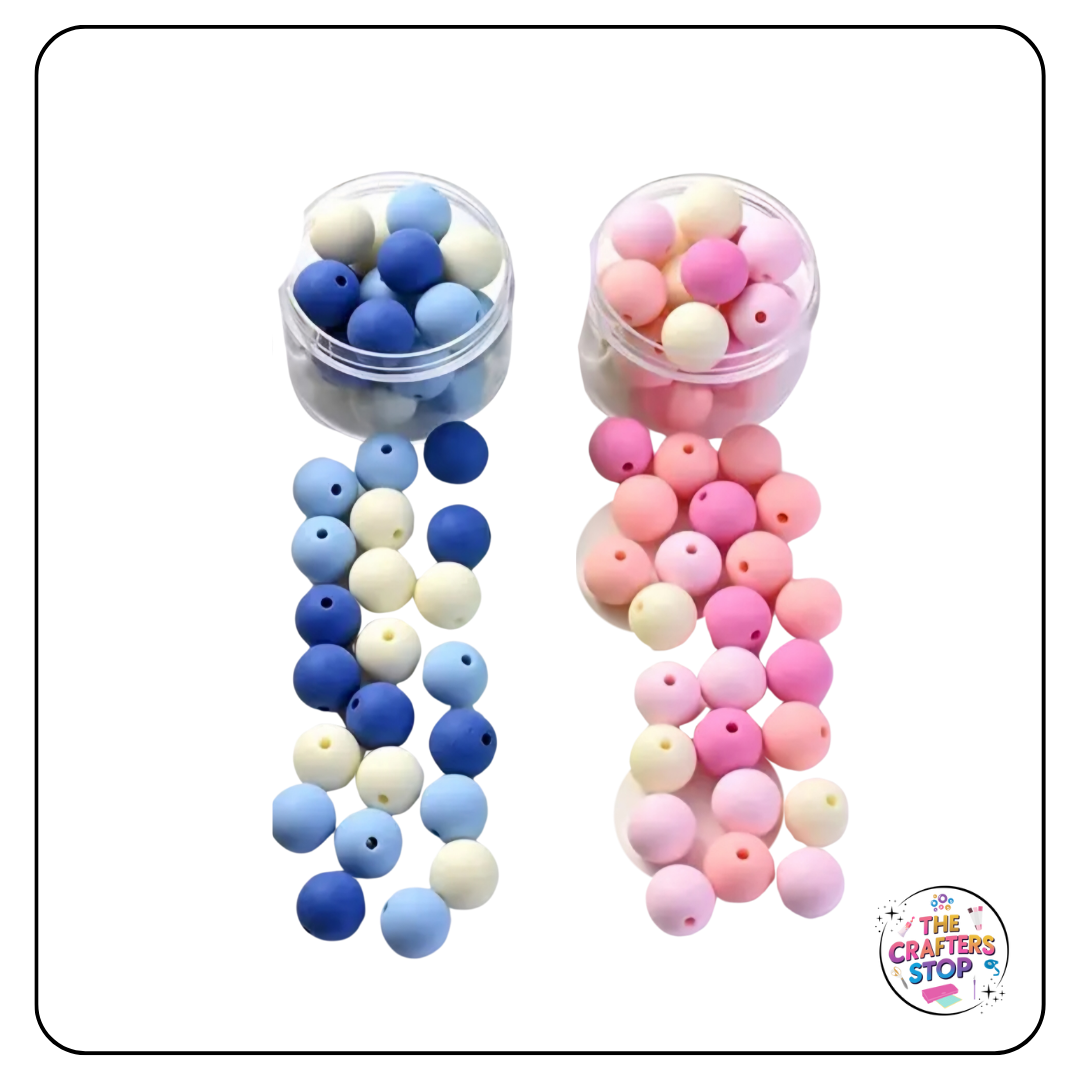 Acrylic Matte Round Beads - 12mm