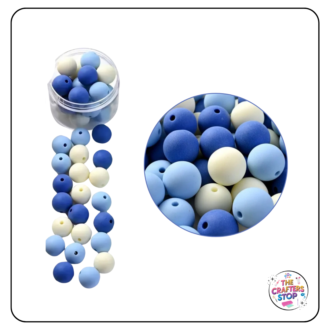 Acrylic Matte Round Beads - 12mm