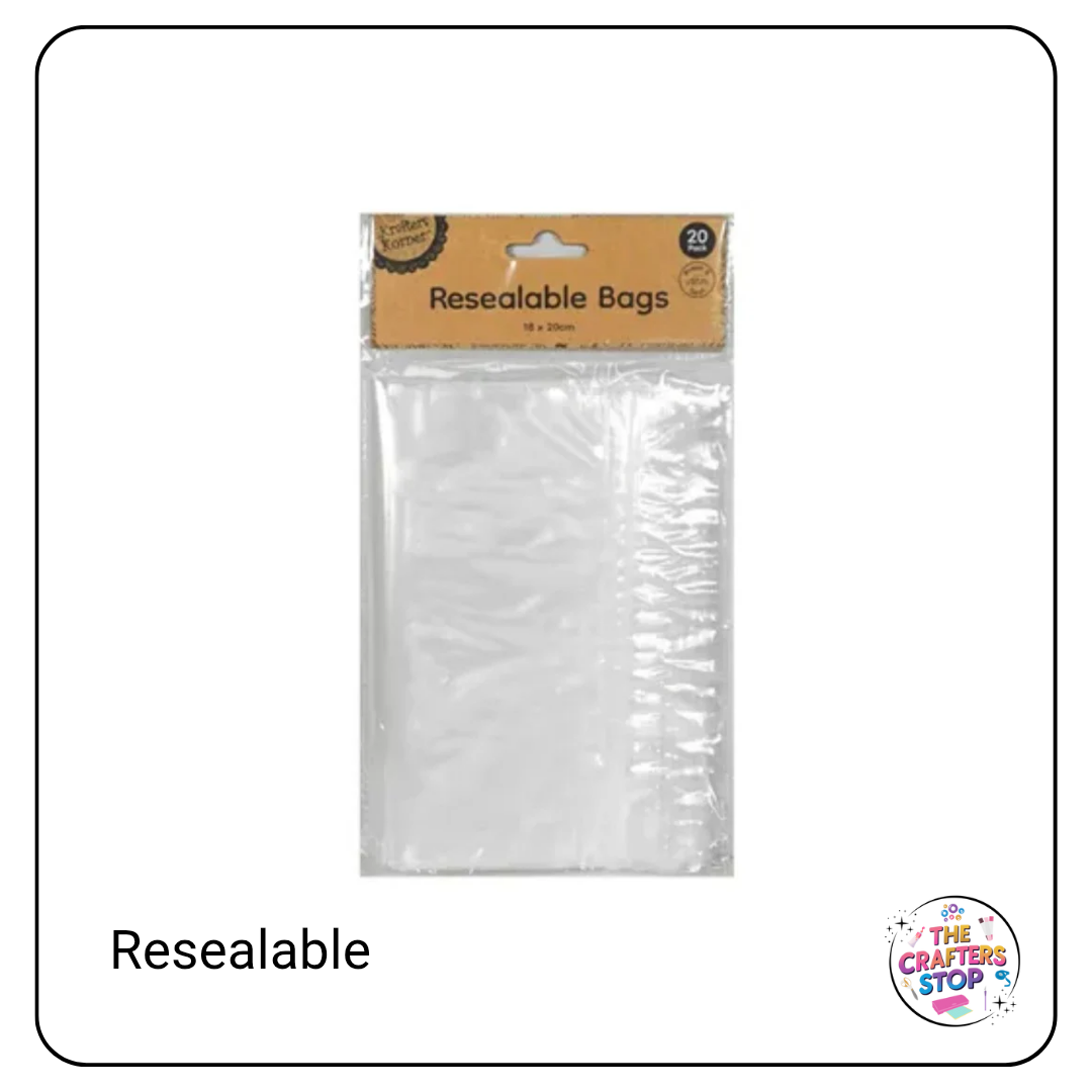 Resealable Zip Lock Bags (Many Sizes)