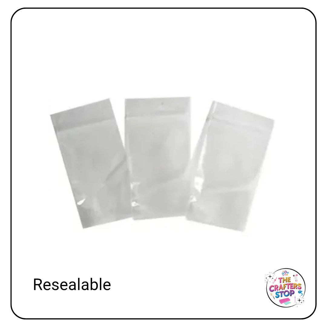 Resealable Zip Lock Bags (Many Sizes)