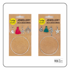 Silver Charm Bracelet Kit - 5 pcs