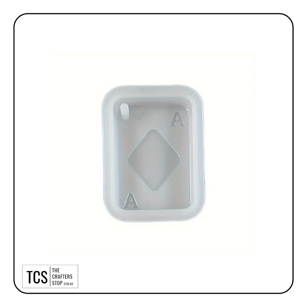 Resin Silicone ACE Playing Cards Keyring Mould