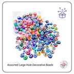 Large Hole Assorted Acrylic Decorative Beads