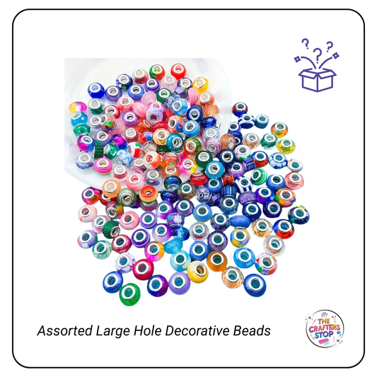 Large Hole Assorted Acrylic Decorative Beads