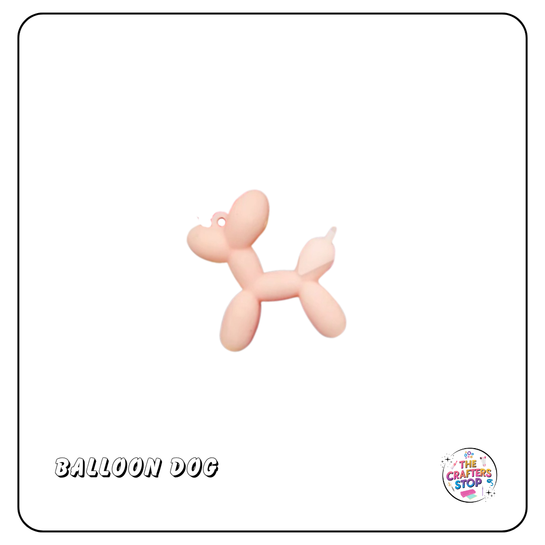 Balloon Dog PVC Charms (2 Colours)