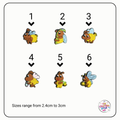 Cartoon Bee Focal Beads