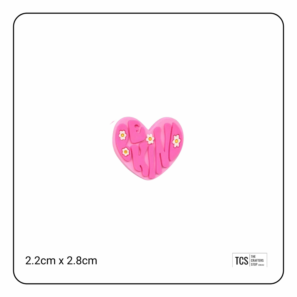 "Be Kind" Heart Focal Beads