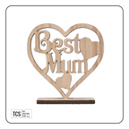 Standing Wooden Mother's Day Sign (Best Mum)