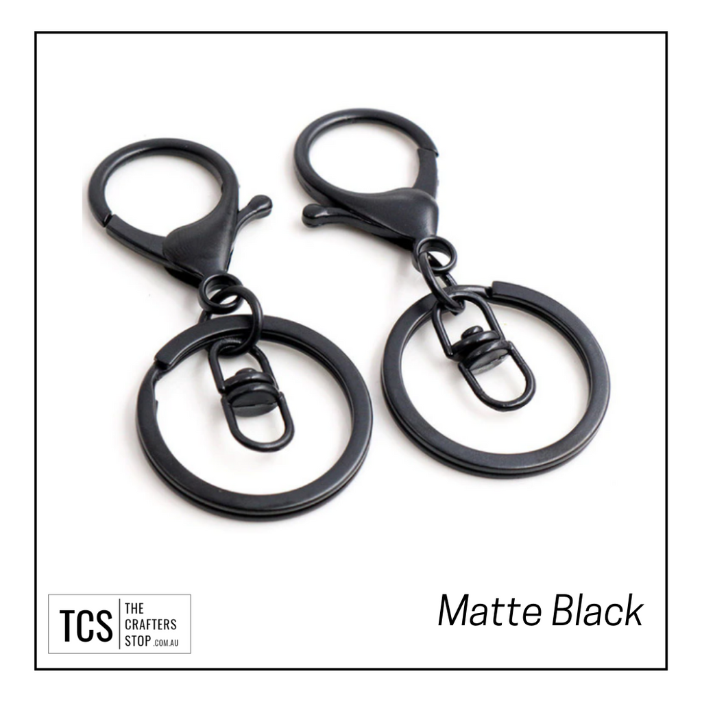 Keyring with Lobster Claw and Swivel Clasps