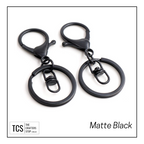 Keyring with Lobster Claw and Swivel Clasps