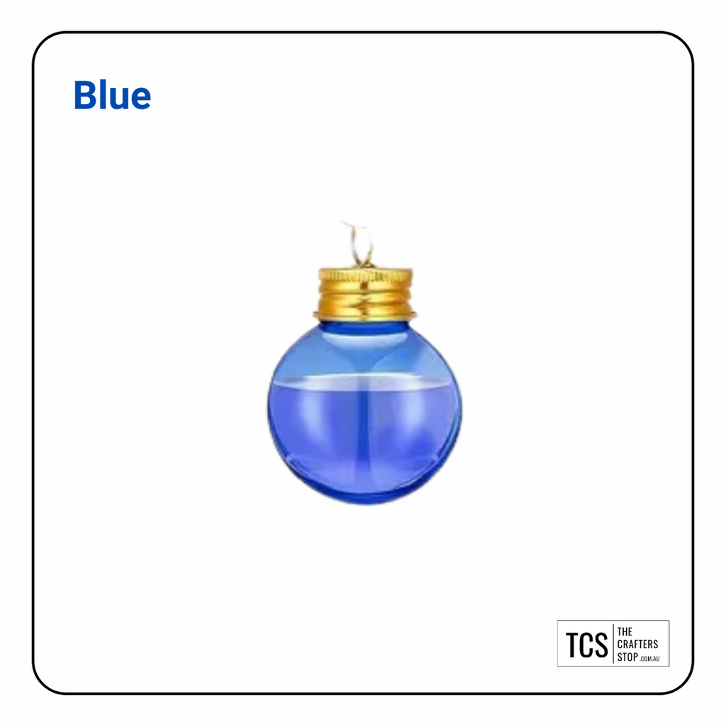 "Booze Baubles" Round Fillable Hanging Baubles (5 Colours)