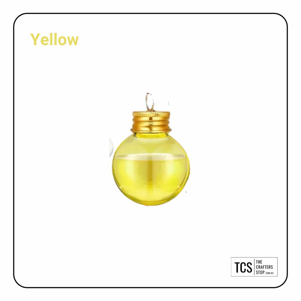 "Booze Baubles" Round Fillable Hanging Baubles (5 Colours)